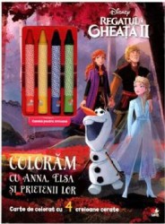 Disney. Regatul de gheata II. Coloram cu Anna Elsa si prietenii lor. Carte de colorat 
