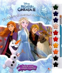 Disney Regatul de gheata II. Sa pictam noi aventuri cu Anna si Elsa. Carte de colorat 