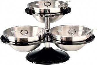 Display prezentare inox 54x50xh30cm pentru 3 boluri