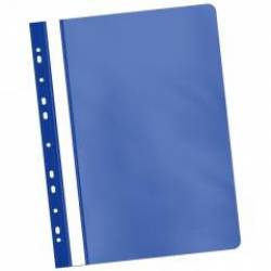 Dosar din plastic cu sina si 11 perforatii Willgo albastru 20 bucset 