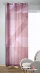 Draperie cu inele Carlo roz 245x135 