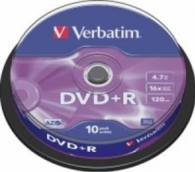 DVD-R Verbatim AZO 4.7GB 16X 10buc 43498