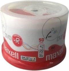 DVD-R printabil 4.7GB 16x 50buc pe cutie Maxell 