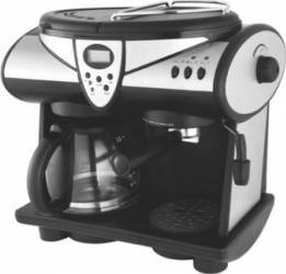Espressor Studio Casa New Delicia Combi 15 bar 2 in 1 espressor de cafea si un filtru de cafea 1850 W timer Negru