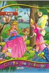 Fete - Carte de colorat 