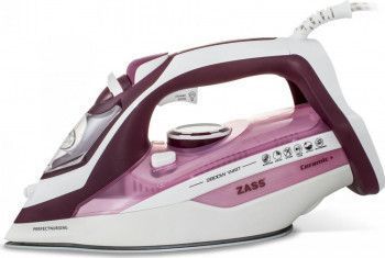 Fier de calcat Zass A 10 Talpa ceramica 2800W 160g-min Visiniu Alb 