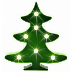 Figurina luminoasa Bradut 7 LED-uri lumina alb calda inaltime 22 cm 