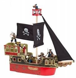 Figurina Papo Corabia piratilor rosie 
