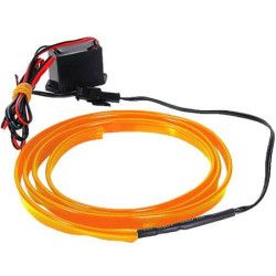 Fir cu neon portocaliu Leo Auto 5 metri 12V 