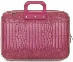 Geanta lux laptop Bombata 17 Cocco-Roz inchis 