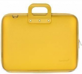 Geanta lux laptop Bombata 17 Maxi-Mustar 