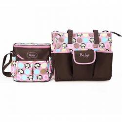 Geanta pentru mamici Mama Bag Monkey Roz 