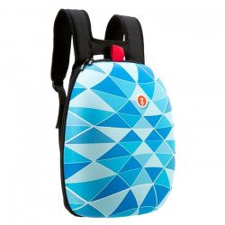 Ghiozdan tip rucsac ZIPIT Shell triunghiuri albastre 5900 