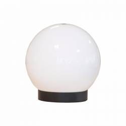 Glob 20cm Alb + suport pentru stalp 