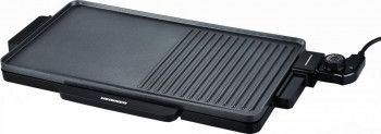 Gratar Electric Heinner HEG-F2000GT 2000W Placa Fixa cu Invelis Antiadeziv Temperatura Reglabila Negru 