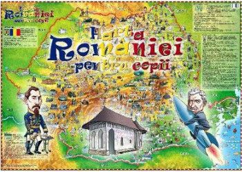 Harta Romaniei pentru copii 