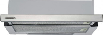 Hota incorporabila telescopica Heinner HTCH-440FS Putere de absorbtie 325 mch 1 motor 60 cm Inox 