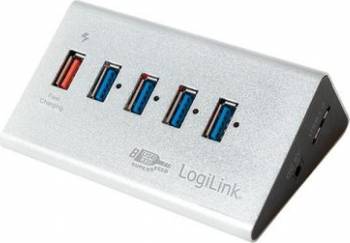 Hub USB 3.0 LogiLink High Speed Hub 4-Port + 1x Fast Charging Port