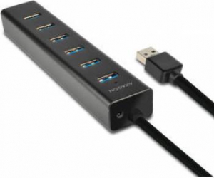 Hub USB Axagon HUE-SA7BP 7x USB 3.0 Negru 
