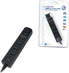 Hub USB Logilink UA0124 cu 7 porturi si sursa de alimentare