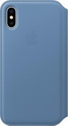Husa Apple Leather Folio iPhone XS Cornflower 