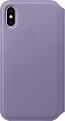 Husa Apple Leather Folio iPhone XS Lilac 