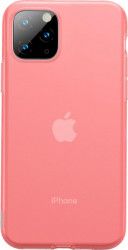 Husa Baseus Liquid Silica Gel Protective Apple iPhone 11 Pro Clear Red 