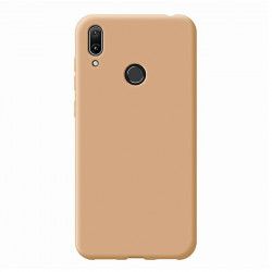 Husa carcasa Bibilel high quality bumper slim din TPU capac de protectie pentru Huawei Y7 2019 Crem BBL1069