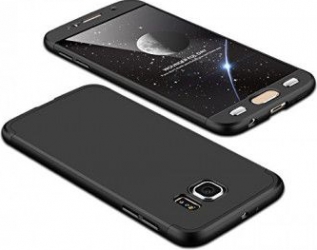 Husa de protectie 360 Full Protective Samsung Galaxy S6 rezistenta la uzura anti-alunecare Black