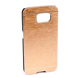 Husa de protectie Aluminiu Motomo Full Metal Samsung Galaxy S6 anti-alunecare rezistenta la zgarieturi Auriu 
