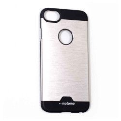 Husa de protectie Aluminiu-Plastic Motomo Metal Apple iPhone 7 anti-alunecare Argintiu 