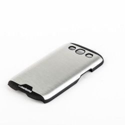 Husa de protectie Aluminiu-Plastic Motomo Metal Samsung Galaxy S3 anti-alunecare Argintiu 