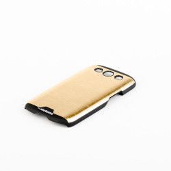 Husa de protectie Aluminiu-Plastic Motomo Metal Samsung Galaxy S3 anti-alunecare Auriu 