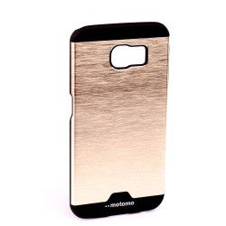 Husa de protectie Aluminiu-Plastic Motomo Metal Samsung Galaxy S6 anti-alunecare Auriu 