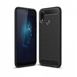 Husa de protectie BIBILEL cu insertii carbon pentru Huawei P20 Lite protectie spate bumper capac de protectie Negru BBL671