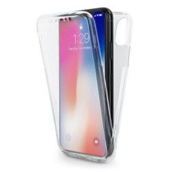 Husa de protectie fata + spate din TPU moale pentru Apple iPhone X transparent