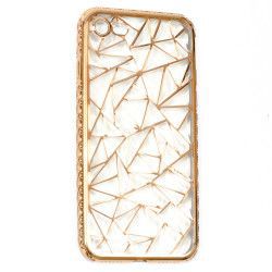 Husa de protectie iPhone 7/8 Luxury Metalic Jelly Silicon Gold