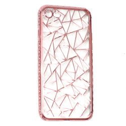Husa de protectie Luxury Metalic Jelly Silicon iPhone 7 RoseGold