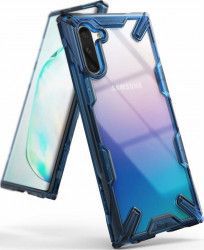 Husa de Protectie Ringke Samsung Galaxy Note 10 5G FUSION X Transparent - Albastru 