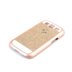 Husa de protectie Shiny Plastic Samsung Galaxy S3 Auriu 