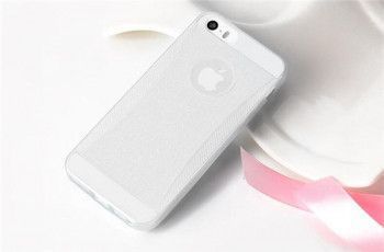 Husa de protectie Shiny Silicon pentru Apple iPhone 6 Plus/6s Plus rezistenta la zgarieturi anti-alunecare Alb