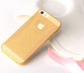 Husa de protectie Shiny Silicon pentru Apple iPhone 6 Plus/6s Plus rezistenta la zgarieturi anti-alunecare Auriu 