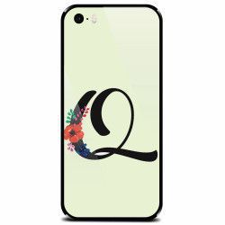 Husa din sticla securizata pentru Apple iPhone 5 Litera Q