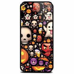 Husa din sticla securizata pentru Apple iPhone 8 Emoji Mess 