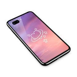 Husa din sticla securizata pentru Apple iPhone 8 Plus Galaxy Heart 