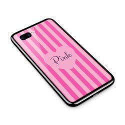 Husa din sticla securizata pentru Apple iPhone 8 Plus Pink 