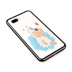Husa din sticla securizata pentru Apple iPhone 8 Plus Sheep Star 