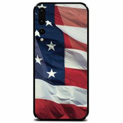 Husa din sticla securizata pentru Huawei P20 Pro American Flag Illustration 