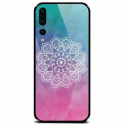 Husa din sticla securizata pentru Huawei P20 Pro Mandala 