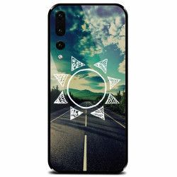 Husa din sticla securizata pentru Huawei P20 Pro Sun On The Road 